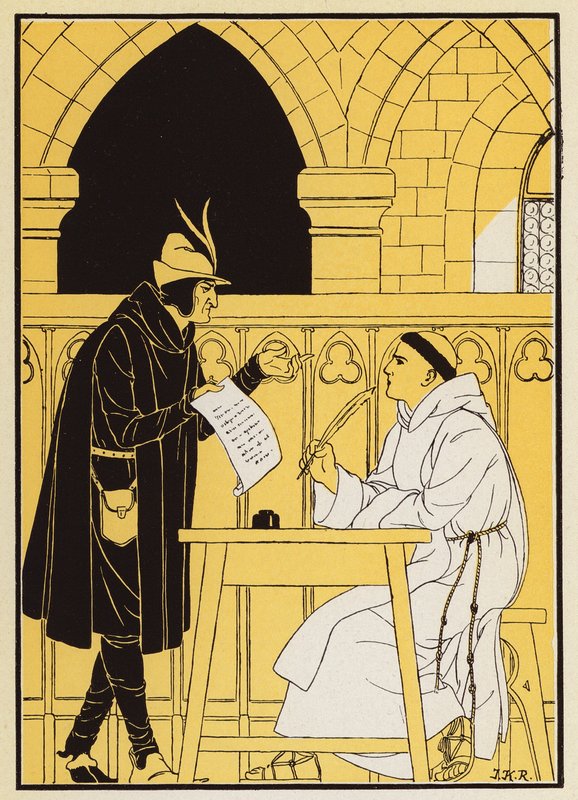Miraklet med kyrkoherde Theophile (färglitografi) av Joseph Kuhn-Regnier