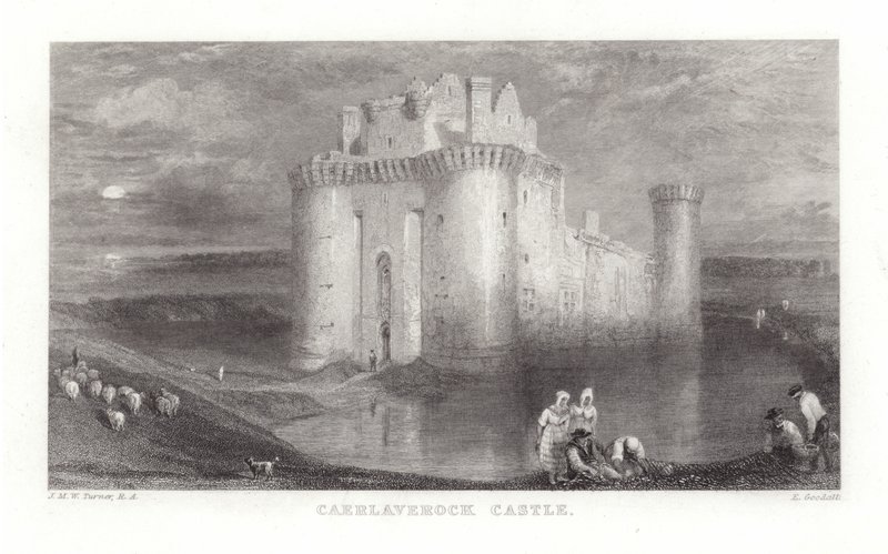Caerlaverock slott av Joseph Mallord William Turner