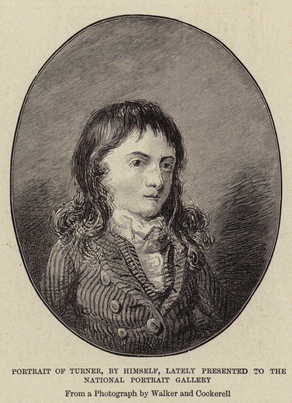 Porträtt av Turner, av honom själv, presenterades nyligen för National Portrait Gallery av Joseph Mallord William Turner