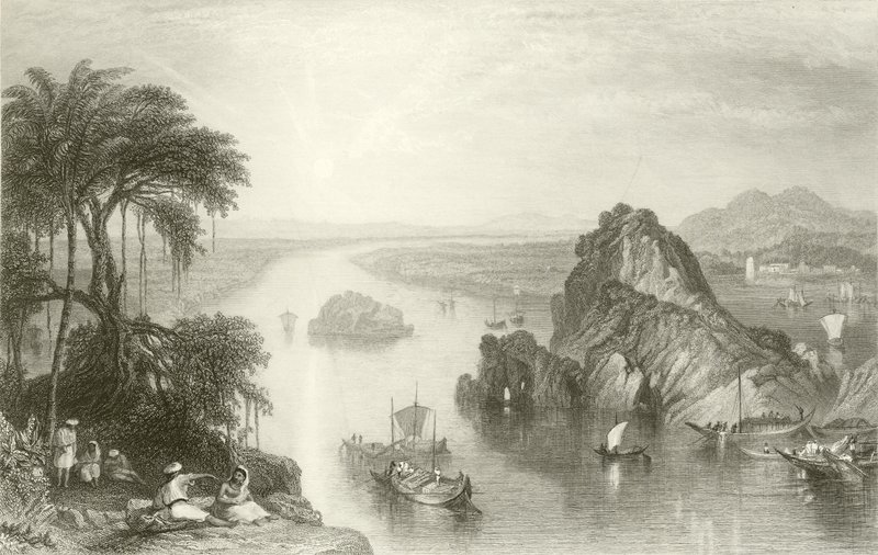 Scen vid Colgong på Ganges av Joseph Mallord William Turner