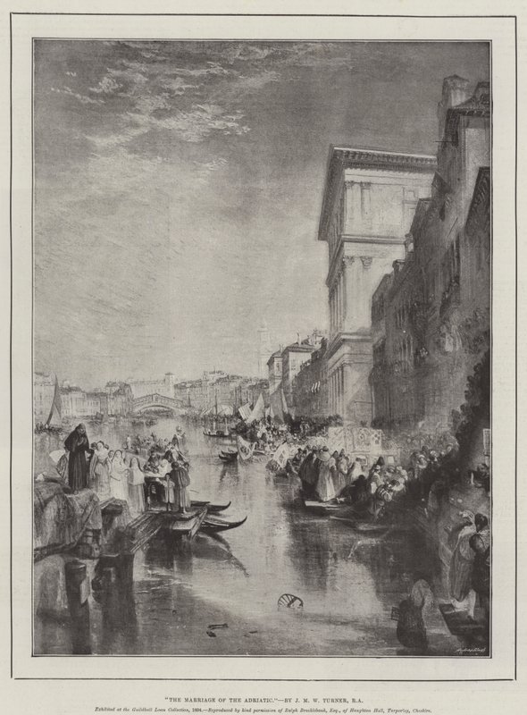 Adriatiska havets äktenskap av Joseph Mallord William Turner
