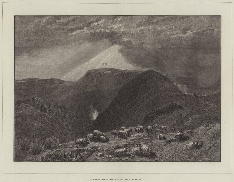 Turners Liber Studiorum, Hind Head Hill av Joseph Mallord William Turner