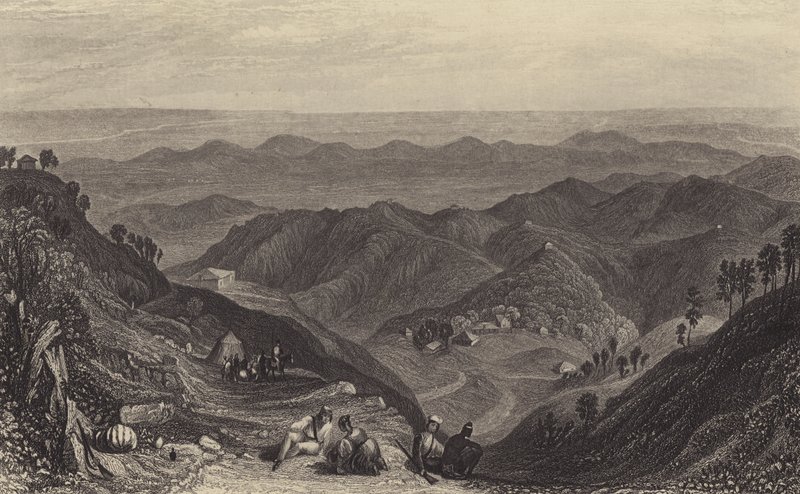 Mussoorie and the Doon, från Landour av after Joseph Mallord William Turner