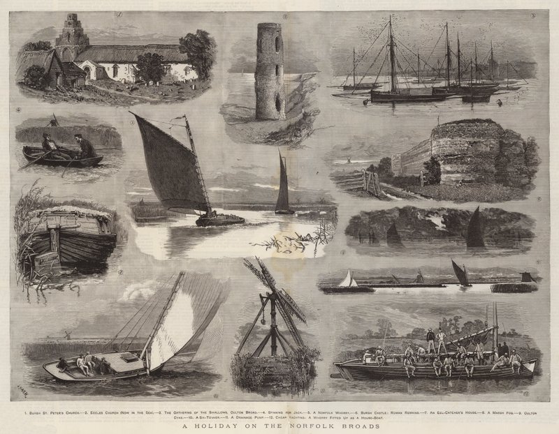 O se Aso malolo i luga o le Norfolk Broads na swed av Joseph Nash