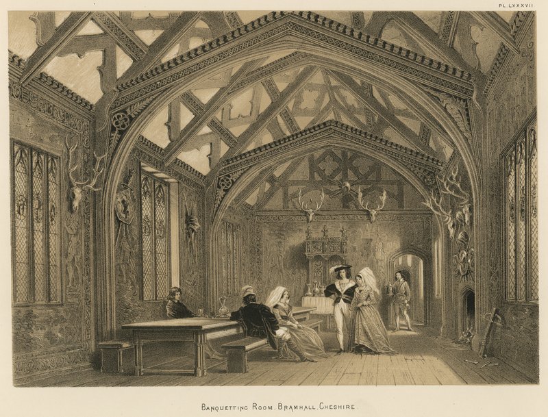 Banquetting Room, Bramhall, Cheshire av Joseph Nash