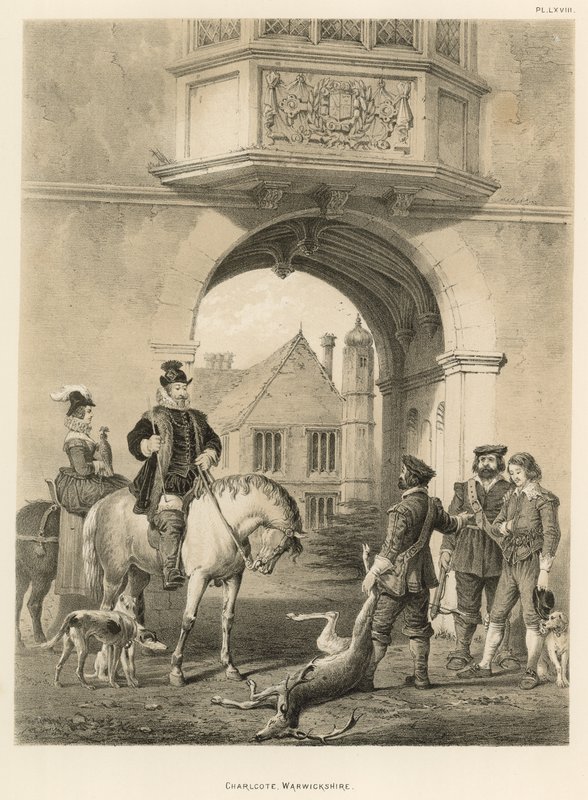 Charlecote, Warwickshire av Joseph Nash