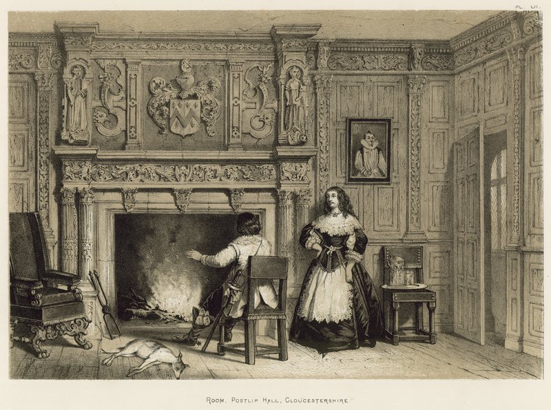 Rum, Postlip Hall, Gloucestershire av Joseph Nash