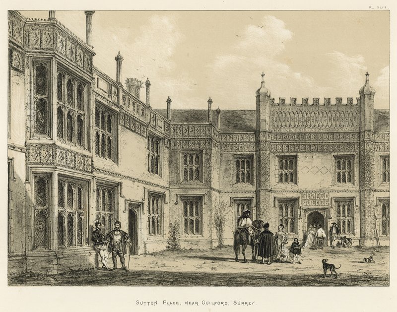 Sutton Place, nära Guildford, Surrey av Joseph Nash