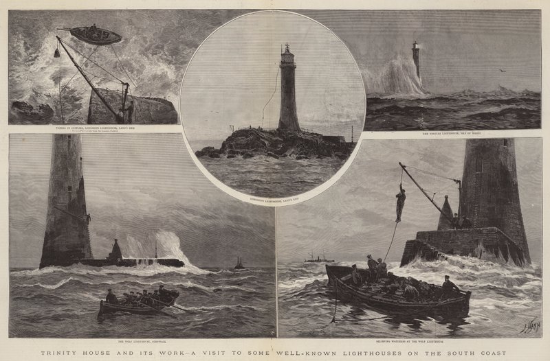Trinity House and its Work, ett besök i några välkända fyrar på sydkusten av Joseph Nash
