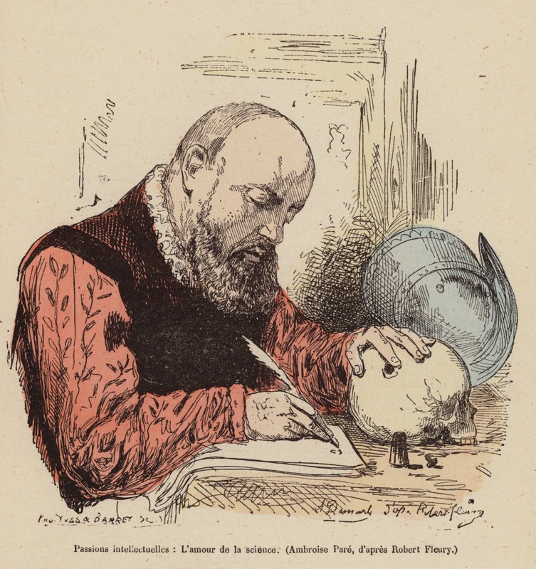 Kärlek till vetenskapen (färggravyr) av Joseph Nicolas (after) Robert Fleury
