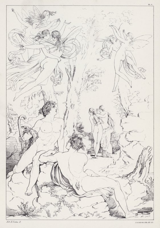 Shelleys Prometheus Unbound, Akt II, Scen 2 av Joseph Noel after Paton