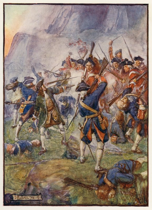 Den stora belägringen av Gibraltar av Joseph Ratcliffe (after) Skelton