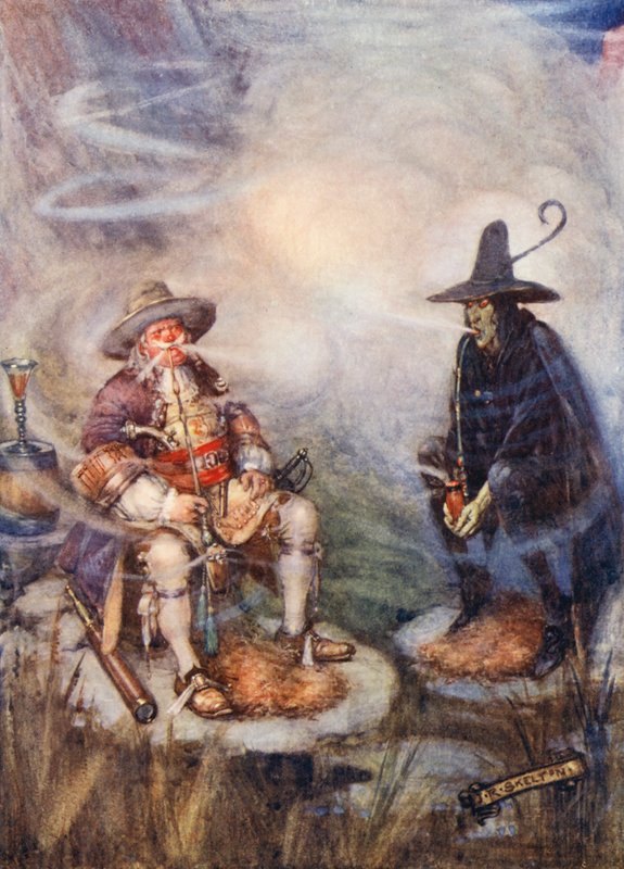 Hur Taffelberget fick sitt moln (färglitografi) av Joseph Ratcliffe (after) Skelton