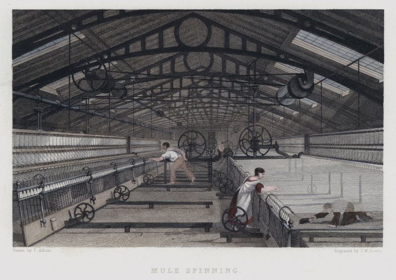 Mule spinner av Joseph Wilson Lowry