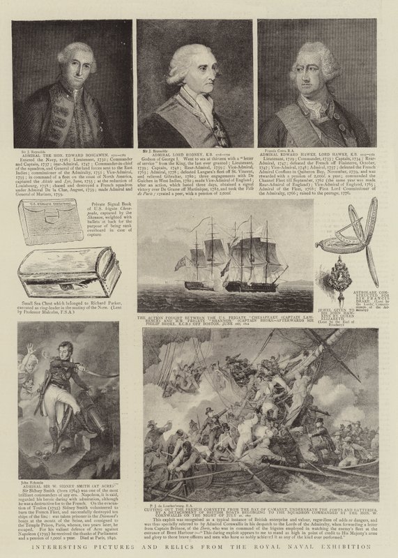 Intressanta bilder och reliker från Royal Naval Exhibition av Joshua Reynolds