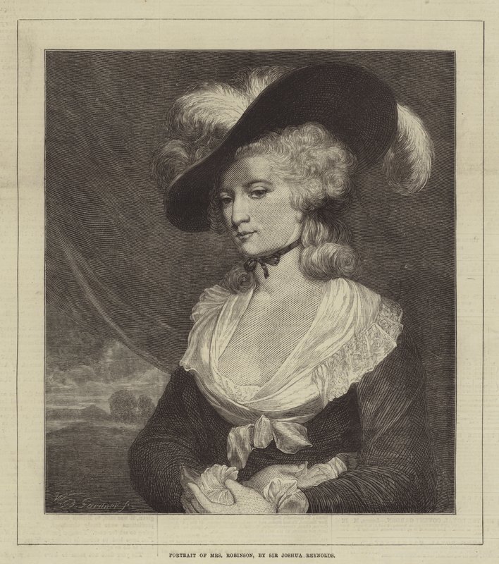 Porträtt av fru Robinson av Joshua Reynolds