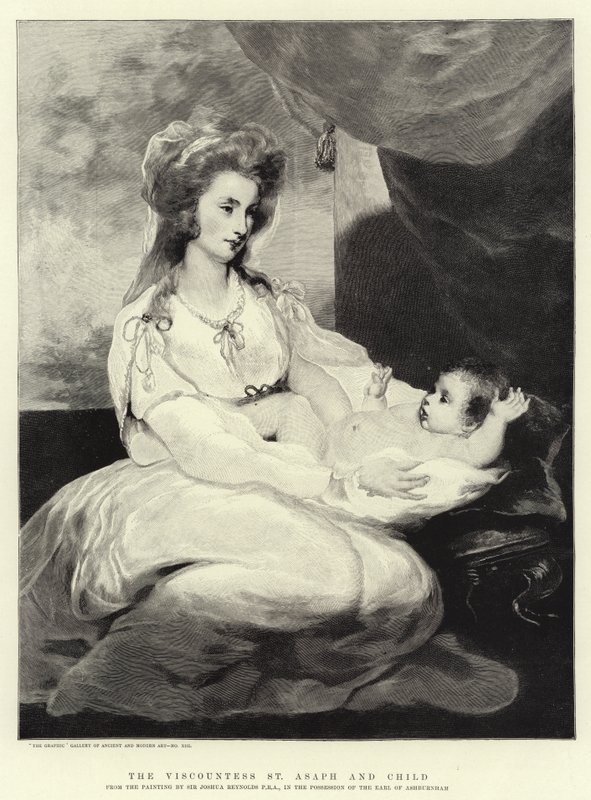Viscountessan St Asaph och Child av Joshua Reynolds