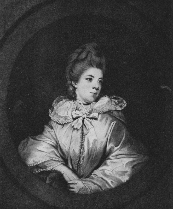 Mrs Abington (litho) av Joshua (after) Reynolds
