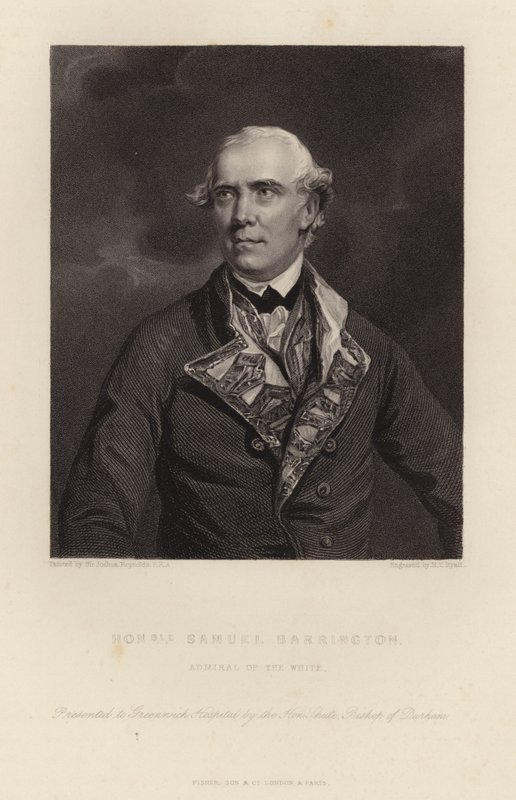 Ärade Samuel Barrington av Joshua Reynolds