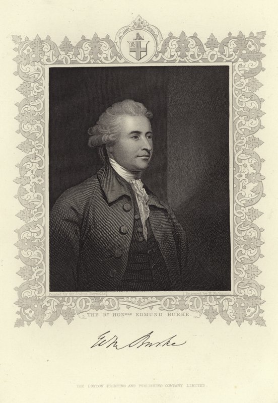 Porträtt av Edmund Burke av Joshua Reynolds