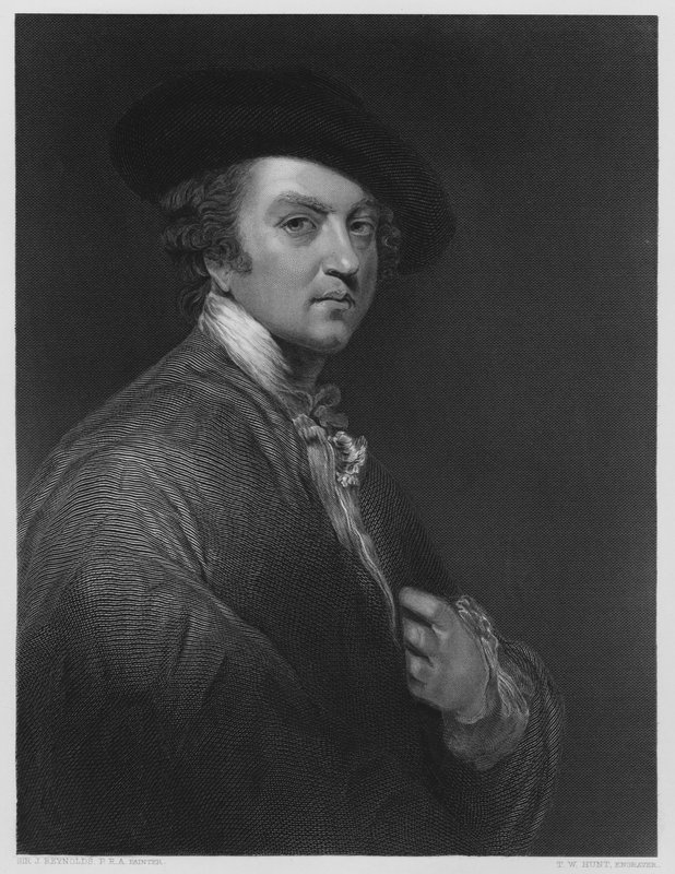 Sir Joshua Reynolds, från bilden i Vernon Gallery av Joshua after Reynolds