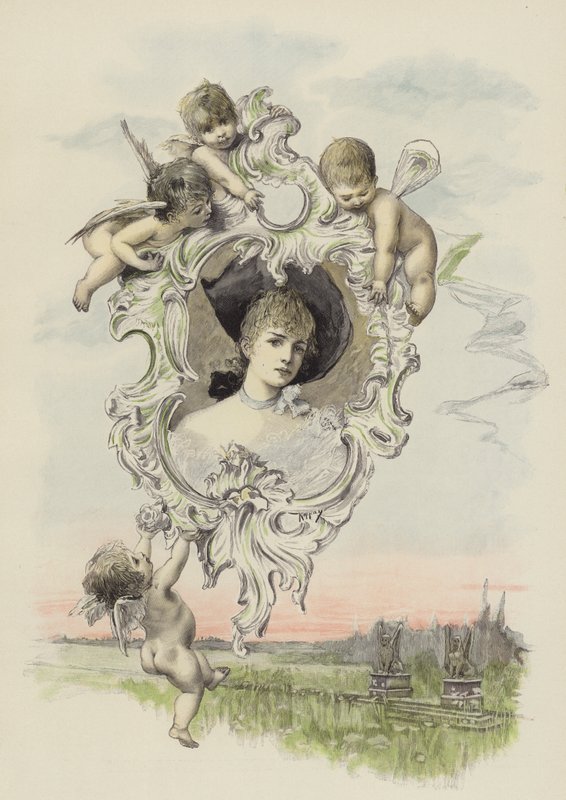 Bilden av den älskade (färg litho) av Joszi Arpad Koppay