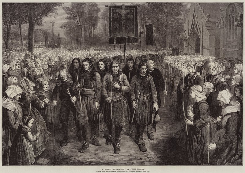 En bretonisk pilgrimsfärd av Jules Breton