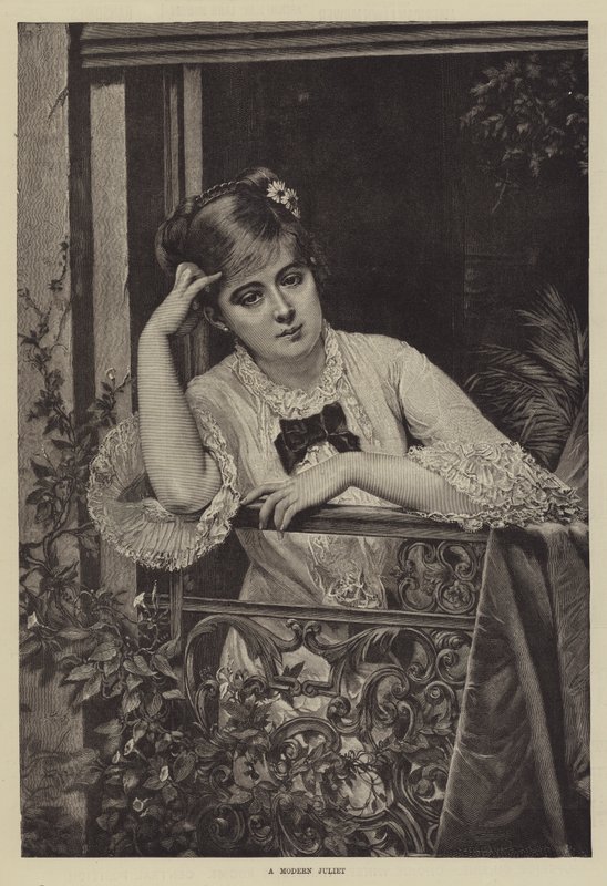 En modern Julia av Jules Emile Saintin