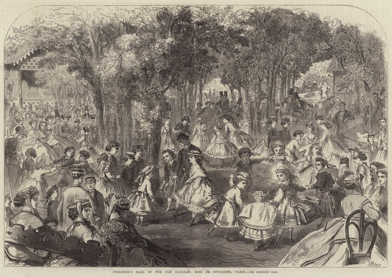 Barnbal i Pre Catelan, Bois de Boulogne, Paris av Jules Pelcoq