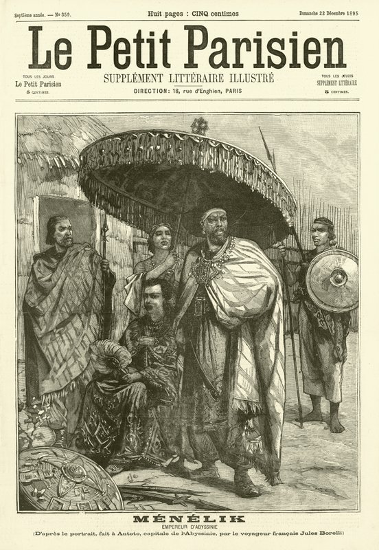 Menelik, kejsare av Abessinien av Jules Borelli