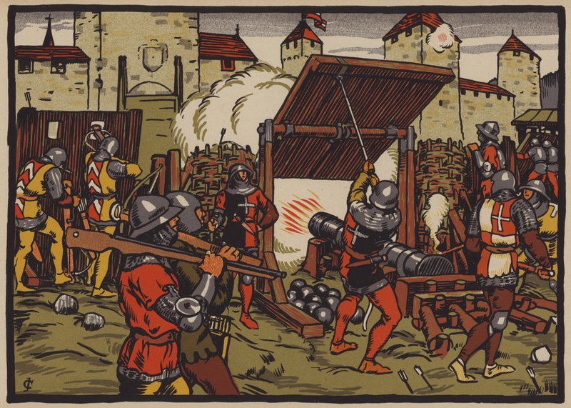 Erövring av Aargau av Schweiziska edsförbundet av Jules Courvoisier