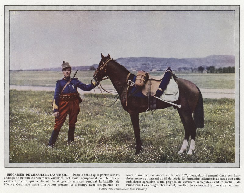 Afrikansk jägarebrigadgeneral av Jules Gervais Courtellemont