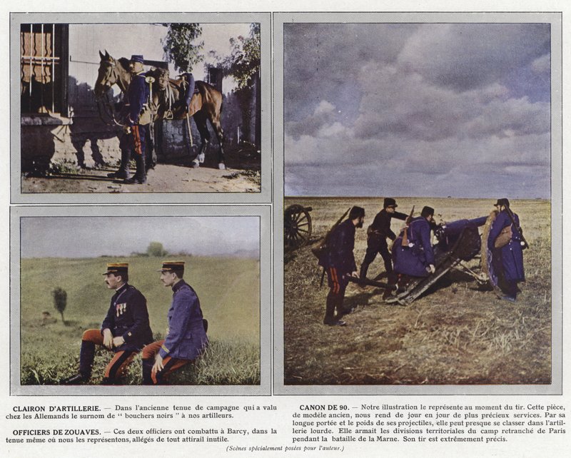 Artilleri Bugle, 90-talskanon, Zouave-officerare av Jules Gervais Courtellemont