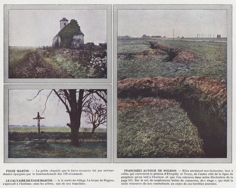 Fosse Martin, Tranchees Around Nogeon, Le Calvaire de Fosse Martin av Jules Gervais Courtellemont