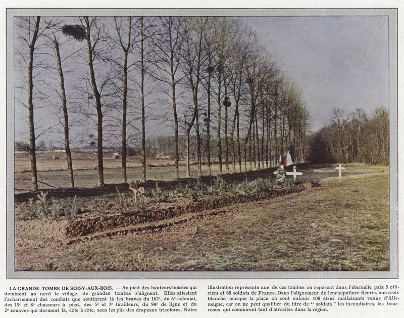 Den stora graven i Soisy-aux-Bois foto av Jules Gervais Courtellemont