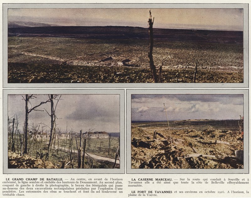 Det stora slagfältet, Marceau-kasernen, Fort de Tavannes av Jules Gervais Courtellemont