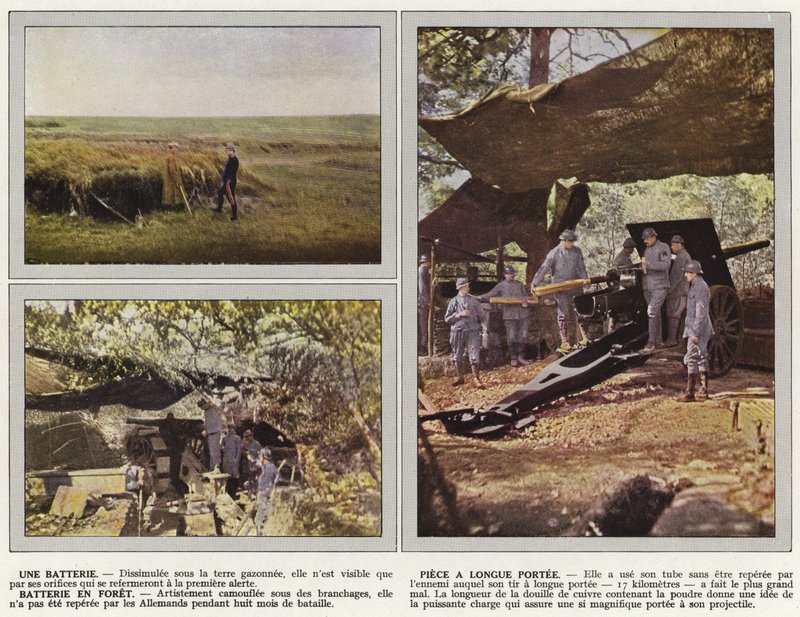 Ett batteri, Long Range Piece, Forest Battery av Jules Gervais Courtellemont
