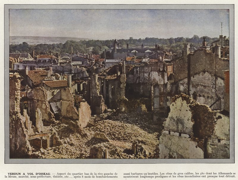 Verdun i kråkfågelvägen av Jules Gervais Courtellemont