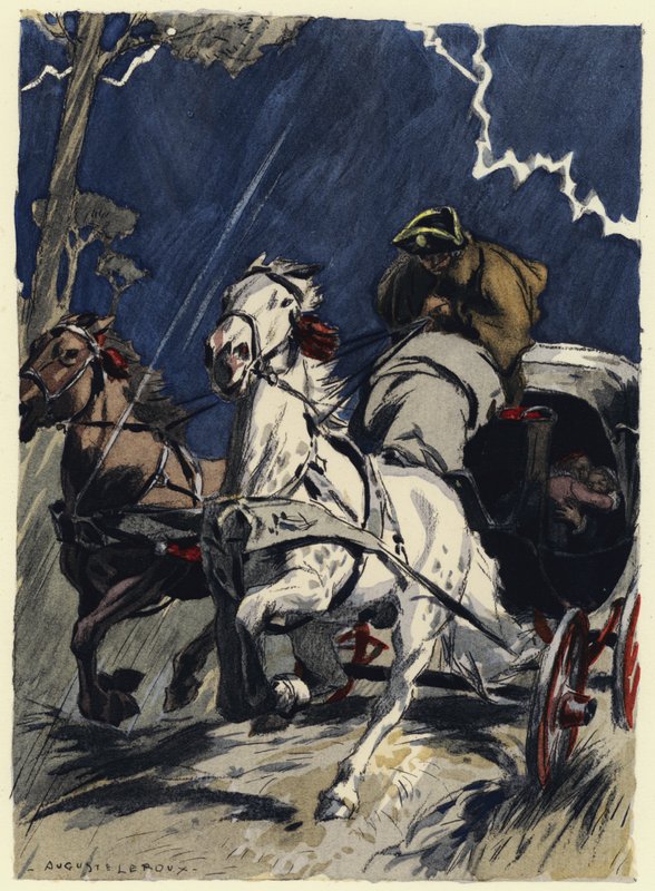 Illustration till Casanovas memoarer (färglitografi) av Jules Marie Auguste Leroux