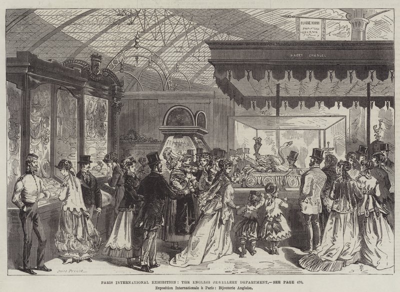 Paris International Exhibition, engelska smyckesavdelningen av Jules Pelcoq