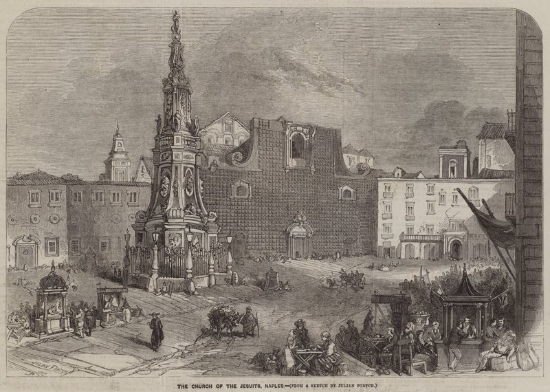 Jesuiternas kyrka, Neapel av Julian Portch