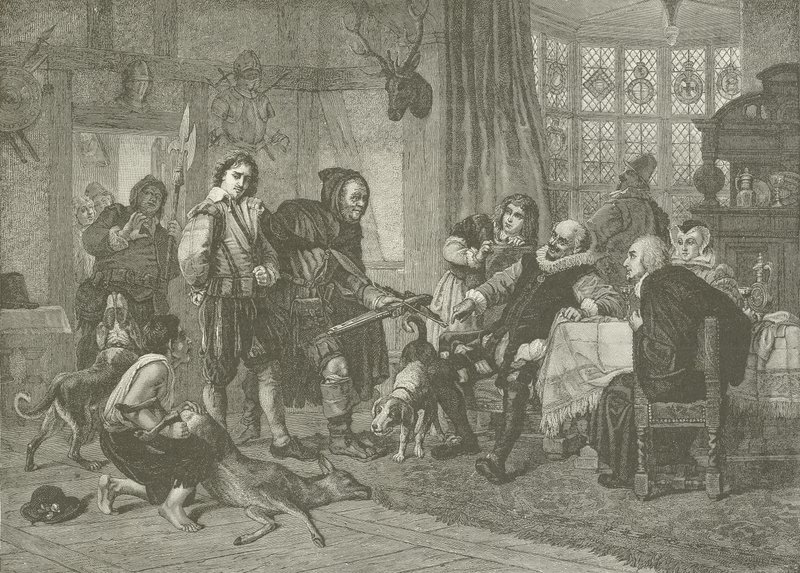 Shakespeare greps för rådjurstöld av Julius Friedrich Anton Schrader