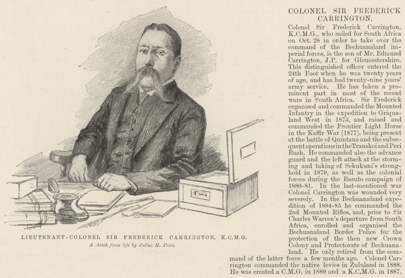 Överstelöjtnant Sir Frederick Carrington, KCMG av Julius Mandes Price