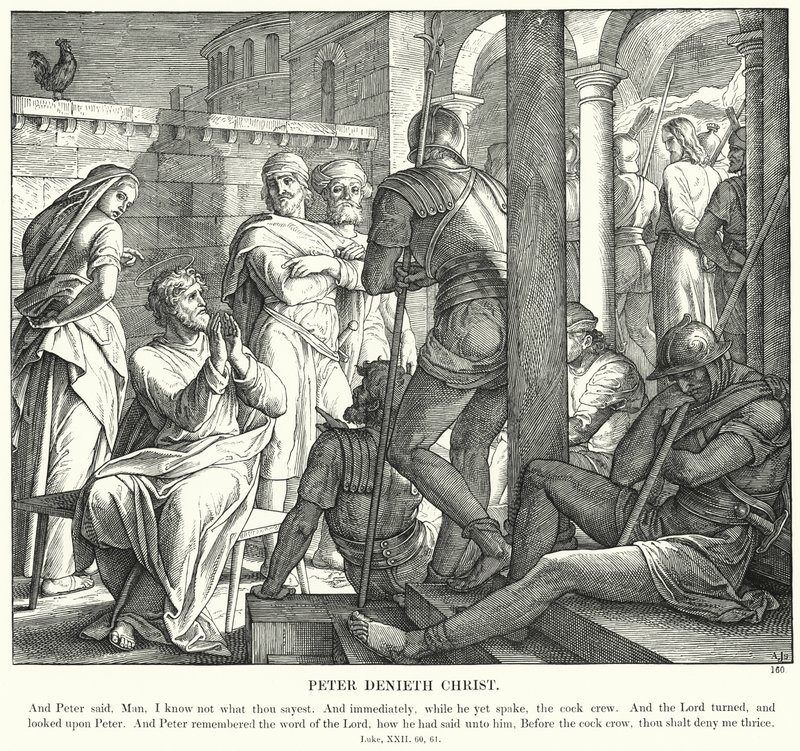 Peter Denieth Christ (gravyr) av Julius (after) Schnorr von Carolsfeld
