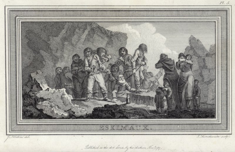eskimåer av Julius Caesar Ibbetson
