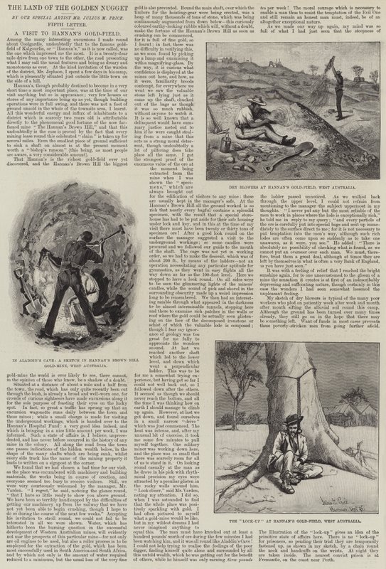 The Land of the Golden Nugget, ett besök på Hannans guldfält av Julius Mandes Price