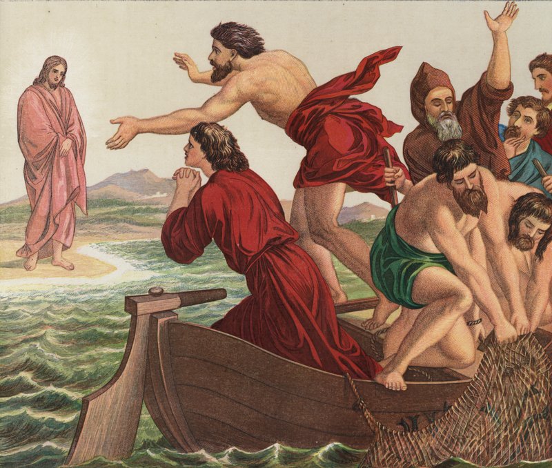 Kristus visar sig vid Tiberias sjö av Julius Schnorr von Carolsfeld