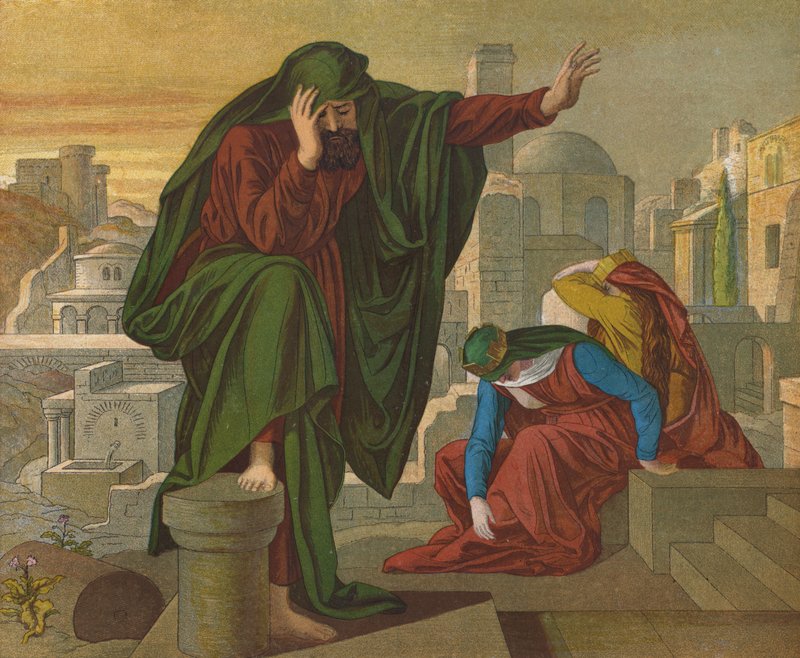 Jeremias klagan av Julius Schnorr von Carolsfeld