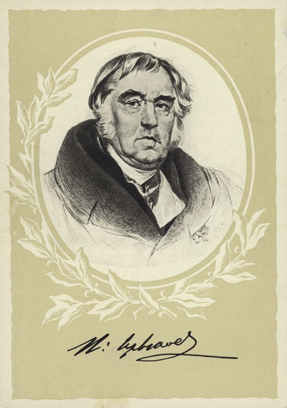 Ivan Krylov, rysk fabulist av Karl Pavlovich Bryullov
