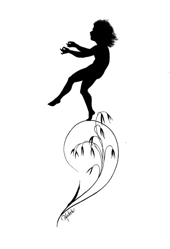 Illustration för Gottliche Jugen av K W Diefenbach av Karl Wilhelm Diefenbach
